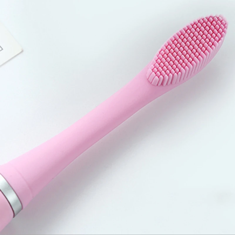 

Sonic Electric Toothbrush, Rechargeable Waterproof Silicone Toothbrush, High Frequency Vibration