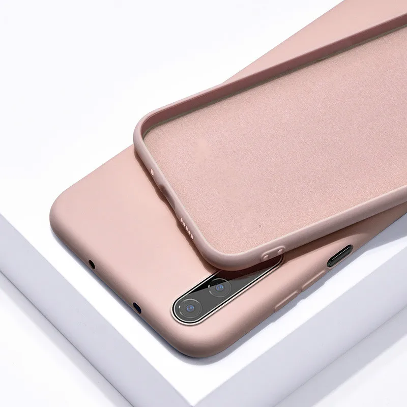 Pink Чехол Teppka для huawei Nova 5 T, жидкий силиконовый чехол для телефона, Мягкий ТПУ, детский Кожаный противоударный чехол для huawei Nova5T Coques - Цвет: Pink