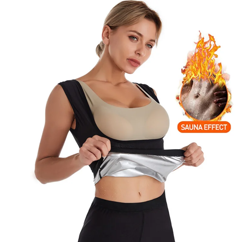 Hot Women Slimming Vest Shapewear Weight Loss Corset Waist Trainer Sweat Workout Fitness Sport Tummy Fat Burner Tank Top | Женская