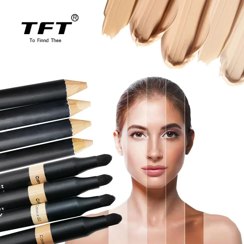 

Double-head Concealer Pen Covering Skin-friendly Lasting Brighten Invisible Pores Dark Circles Waterproof Face Makeup Foundation