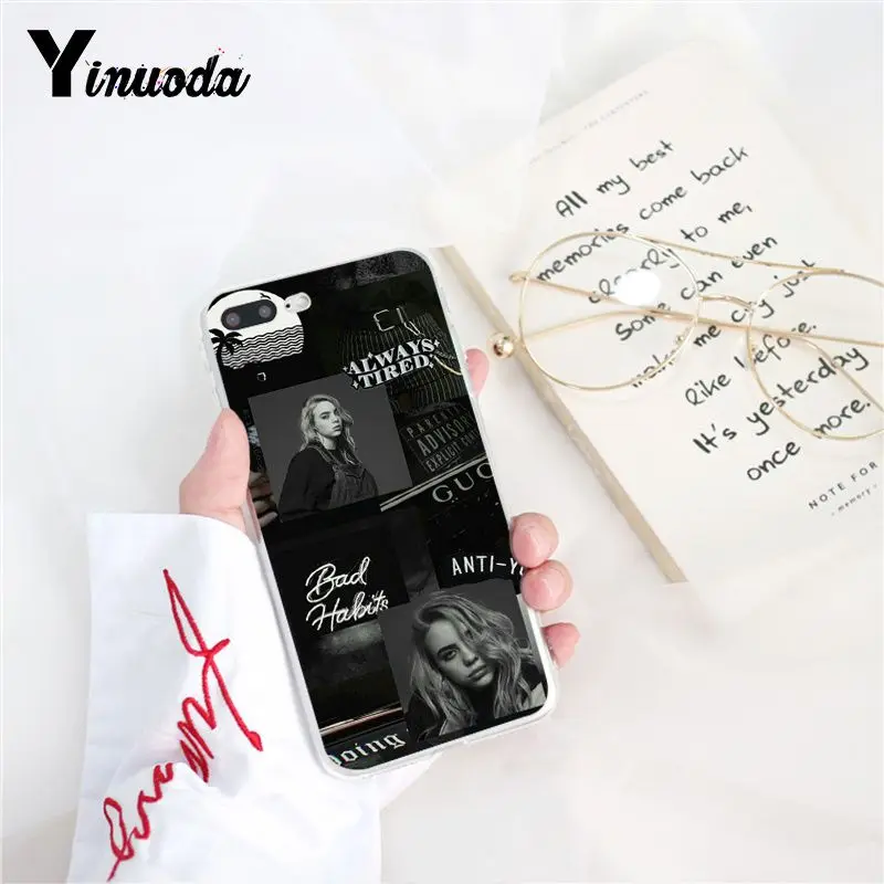 A4 Yinuoda Billie Eilish Красочный милый чехол для телефона iPhone 8 7 6 6S 5 5S SE XR X XS 11 Pro MAX - Цвет: A4