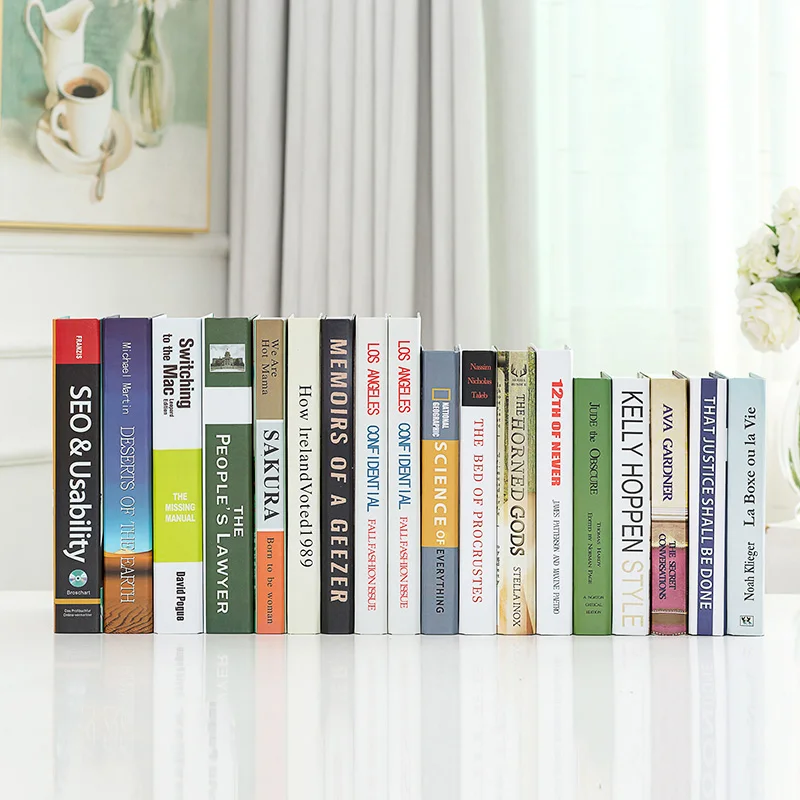 

Fake Book Decoration Nordic Bed & Breakfast Hotel zhuang shi shu Modern English Simple Creative Furniture Furnishings