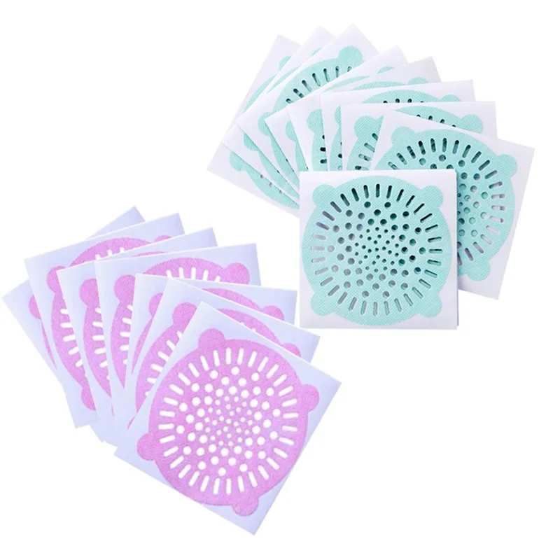 

10x одноразовый Противоугонный фильтр для слива пола в бассейне, сетка для ванной комнаты, кухни, наклейка с воздушным фильтром, кухонные акс...