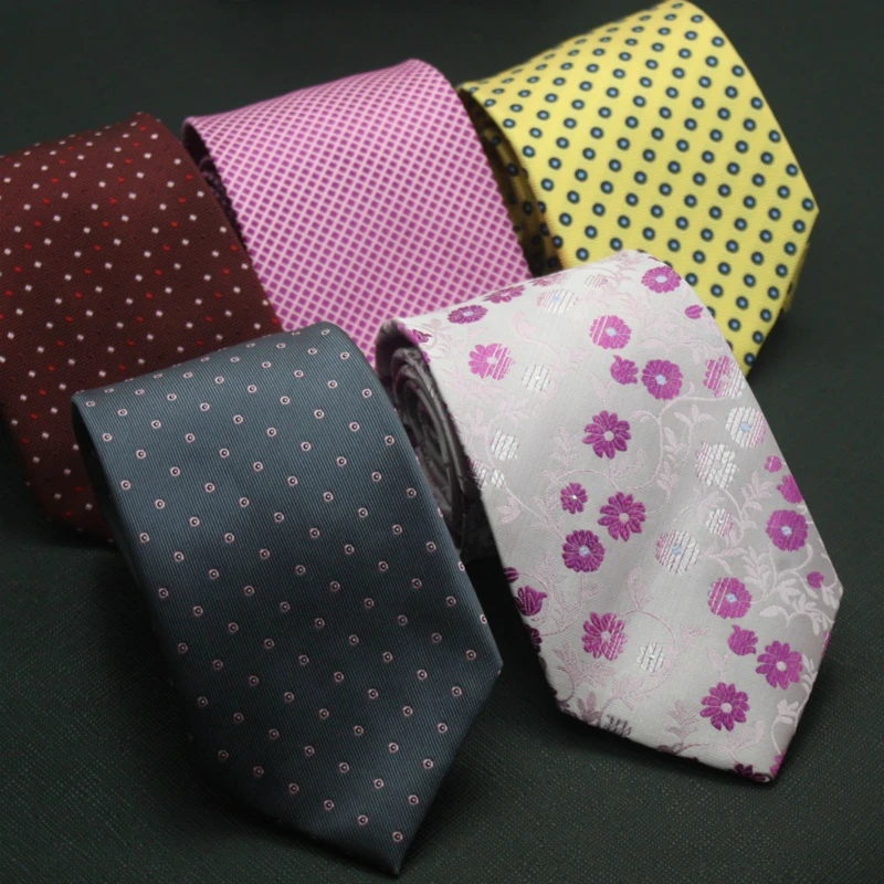 Новинка 2019 мужской галстук деловой наряд Полиэстеровая пряжа в полоску с принтом