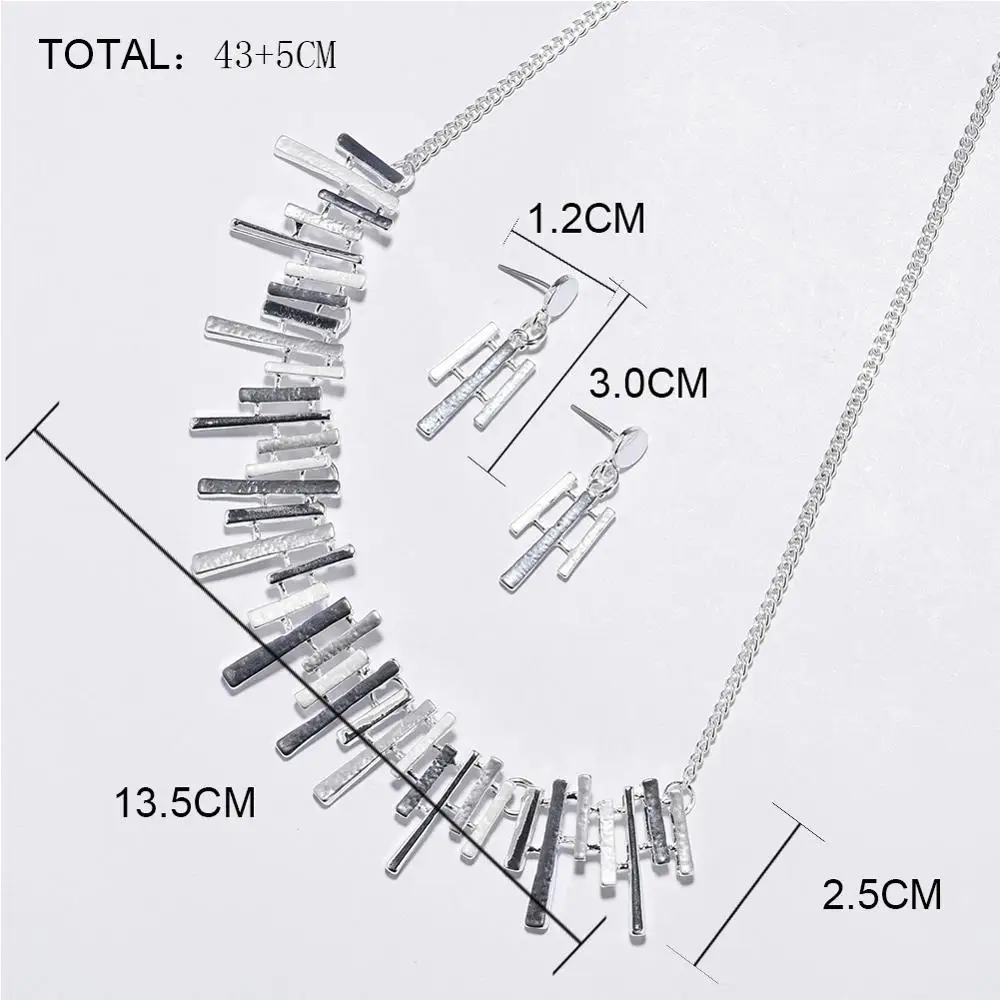 Женское Ожерелье с эмалью комплект из колье подвеской геометрической формы лето