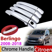 car accessories exterior door chrome handle cover for citroen berlingo partner ii 20082018 b9 2009 2015 2017 trim set stickers