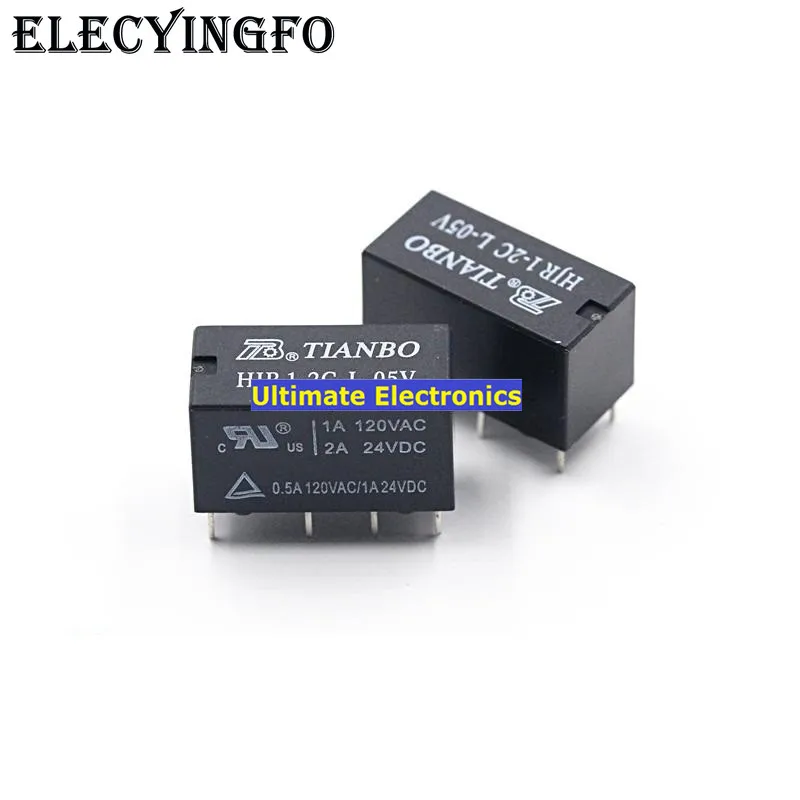 

10 шт HJR1-2C-L-05V HJR1-2C-L-5V DC5V реле