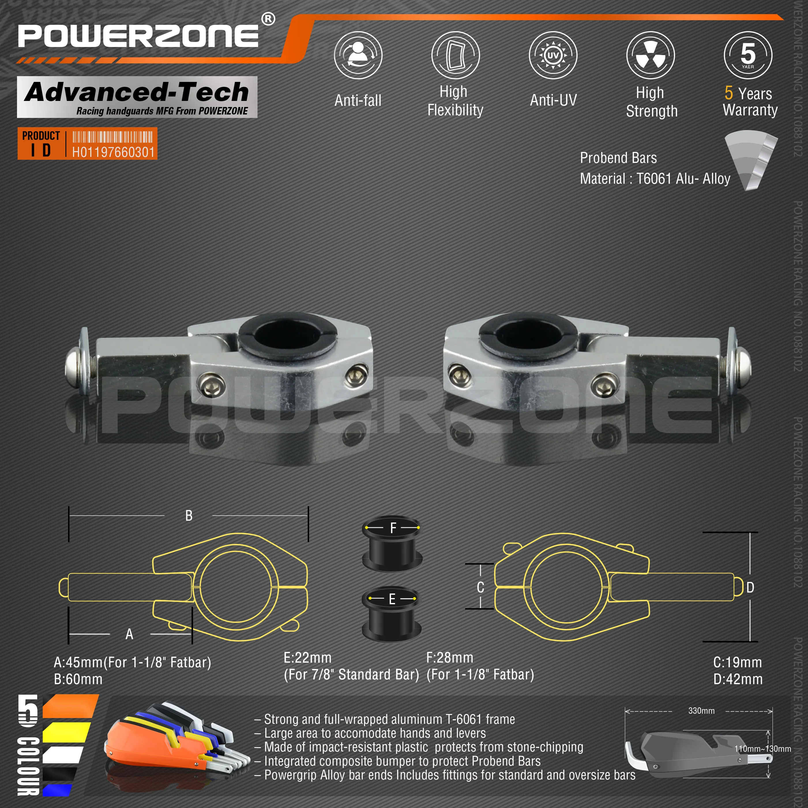 Powerzone PZ-Motect рукавицы для Honda KTM ADV EXC EnduroHusqvarna TE CRF WRF DRZ KLX мотоцикла квадроцикла руля |