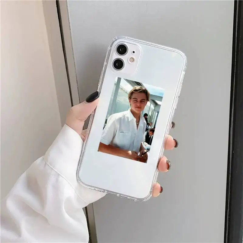 

Leonardo DiCaprio Phone Case Transparent for iPhone 11 12 mini pro XS MAX 8 7 6 6S Plus X 5S SE 2020 XR