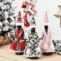 christmas wine bottle cover merry christmas decor for home 2021 christmas ornaments xmas gift happy new year 2022