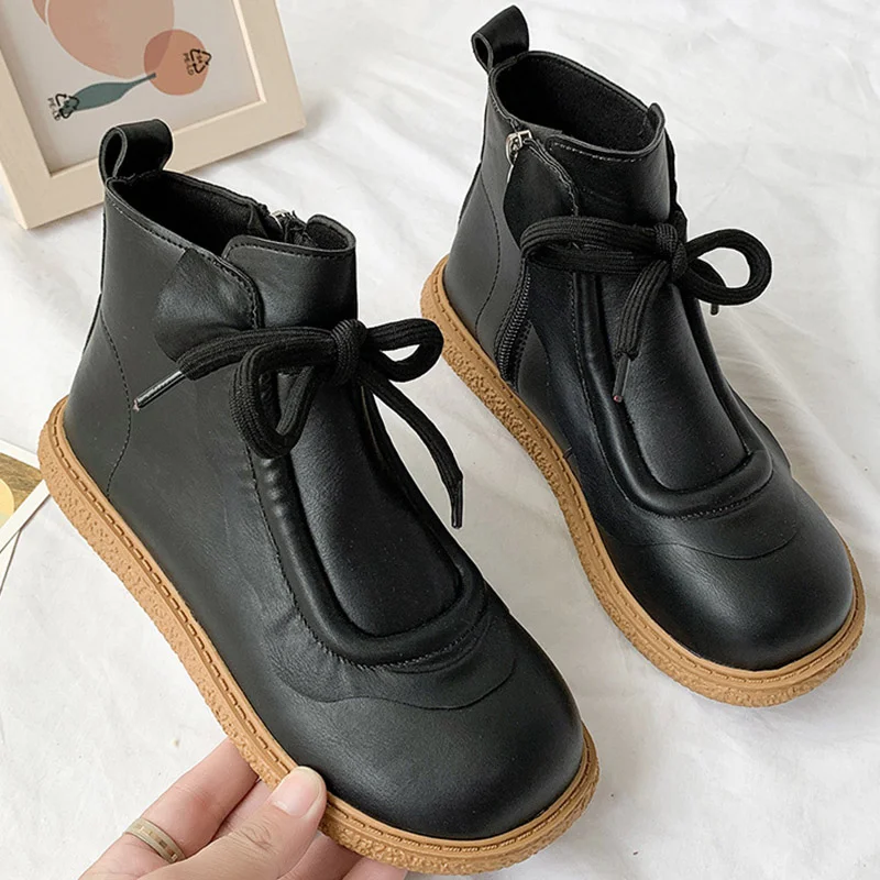 

Women Sneakers Lace Up Women Causal Shoes Lightweight Women Flat Shoes Comfortable Ladies Boots White Female Sneakers Chaussure