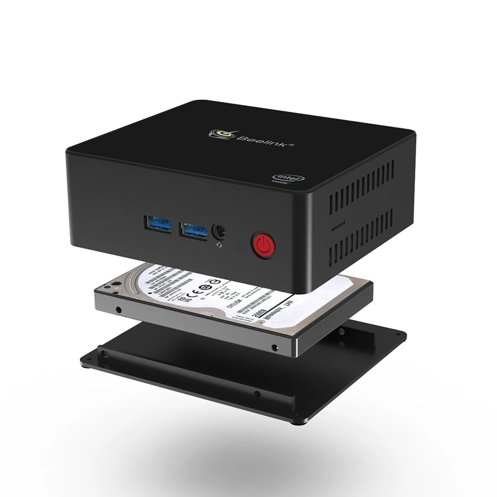 Beelink X45 мини ПК intel celeron J4105 2 5 ГГц 8 Гб DDR4 256 ГБ SSD двойной HDMI 0 4K 60 Гц windows 10 игровой