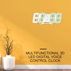 Современный дизайн 3D большие настенные часы цифровые настольные часы цифровые часы светодиодный USB электронные часы на стену световой Настольный Будильник оптовая продажа
