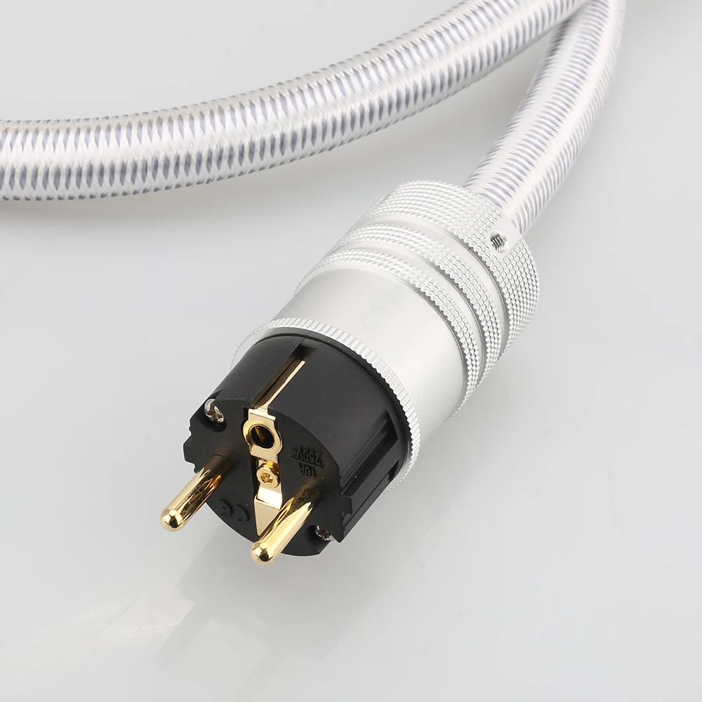 Кабель питания Audiocrast EU Schuko 5N OFC сетевой шнур переменного тока Hi-Fi кабель для