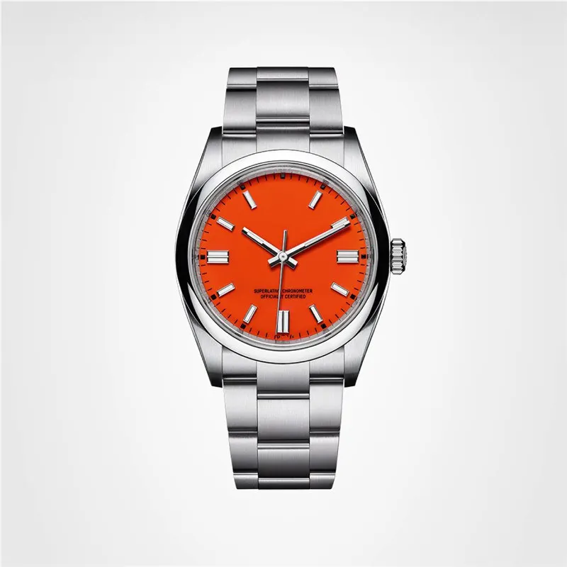 

2021 New 36MM Mens Automatic Mechanical eta2813 Watch Datejust Fashion Business Stainless Steel Sapphire Watch Black Red Blue