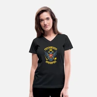 russian empire coat of arms of russia eagle womens v neck t shirt