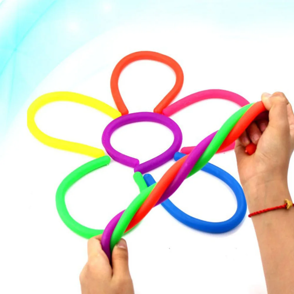 

10pcs Sensory Stretch Toys Delicate Autism Stretch Useful Stress Anxiety Reliever Fidget for Kids (Random Color)