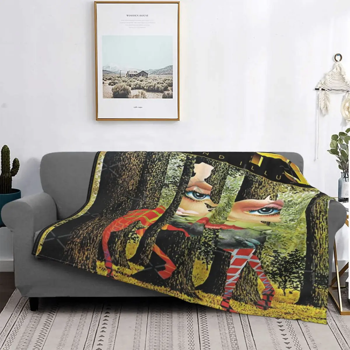 

Manta Vintage de Band The Styx Grand proofing, colcha a cuadros para cama, manta double de felpa de Anime, textil de lujo para el