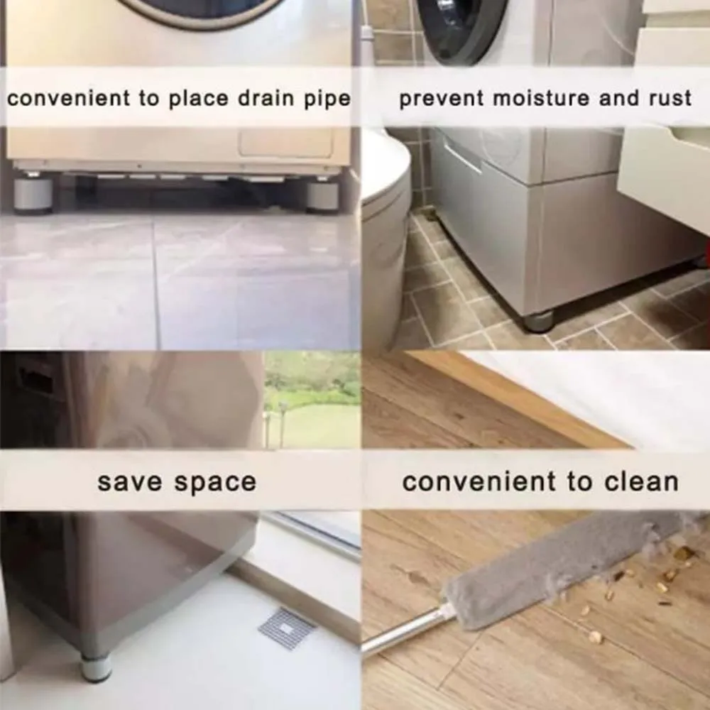 

4pcs Non Slip Heighten Feet Pads For Washing Machine Durable Protector Mute Furniture Anti Vibration Shock Proof Universal