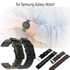 Ремешок нейлоновый армейского зеленого цвета для наручных часов, сменный браслет для мужчин для Samsung Galaxy Watch Active 2 42 мм 46 мм Gear S2 S3 Amazfit Huawei watch GT, 20 мм 22 мм