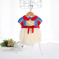 summer bow newborn bodysuit 0 24m baby girls light yellow palace style short sleeve thin comfortable outing triangle romper