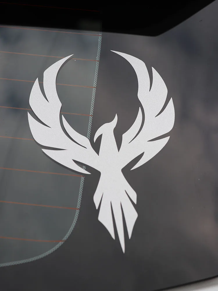 

Автомобильная наклейка ZTTZDY 12,4*19,6 см, креативная виниловая наклейка с птицами, мотоциклетная черная/Серебристая искусственная наклейка