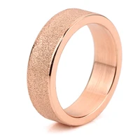 european and american fashion new frosted rose gold ladies ring temperament men and women party ring manufacturers wholesale