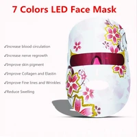 facial photon therapy led mask 7 color red light led face mask for healthy skin care rejuvenation collagen anti aging wrinkles