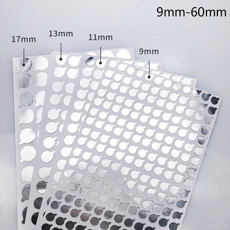 

1000pcs 9mm to 60mm Bottle Mouth Aluminum Foil Sealing Sticker for Cosmetic Soft Tube Seal Adhesive Stick Stopper Free Shipping