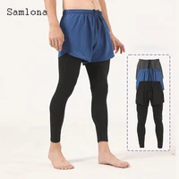 samlona plus size mens fashion multi pocket sport shorts european style 2021 outdoor casual short bottom sexy men clothing