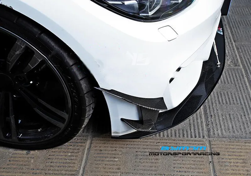 MA 0D Стиль углеродного волокна передний бампер ветер нож для BMW M3 M4 F80