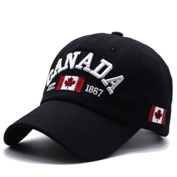 

Autumn Gorras Flag Men Fishing Baseball Caps of Canada Embroidery Hat Mens Snapback Bone Adjustable Wonmen Baseball Snapback Hat
