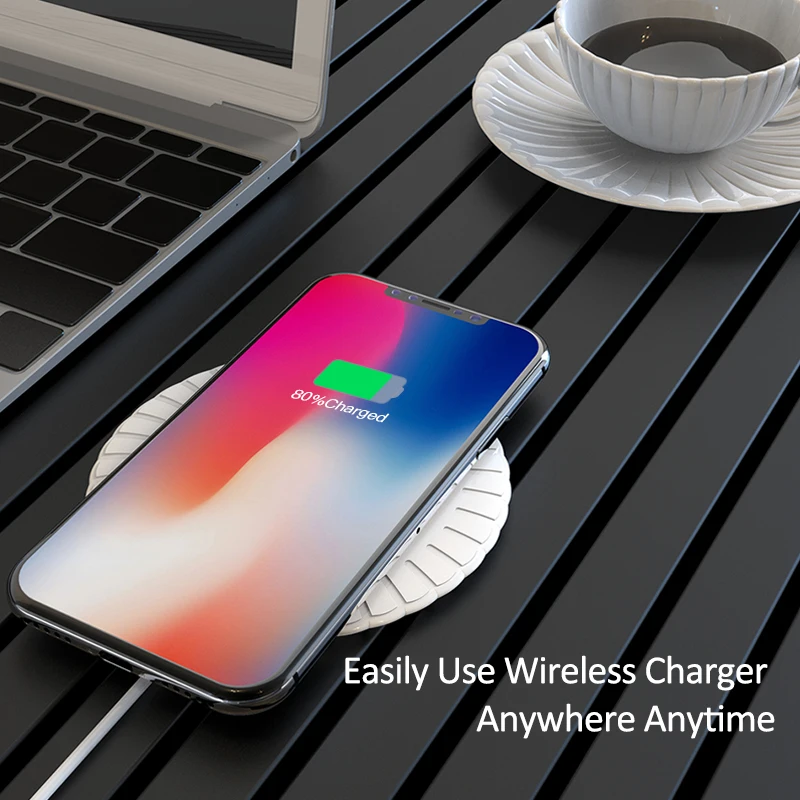 ! ACCEZZ QI Беспроводное зарядное устройство для iphone X 8 Plus XR 11 Pro XS MAX зарядная площадка