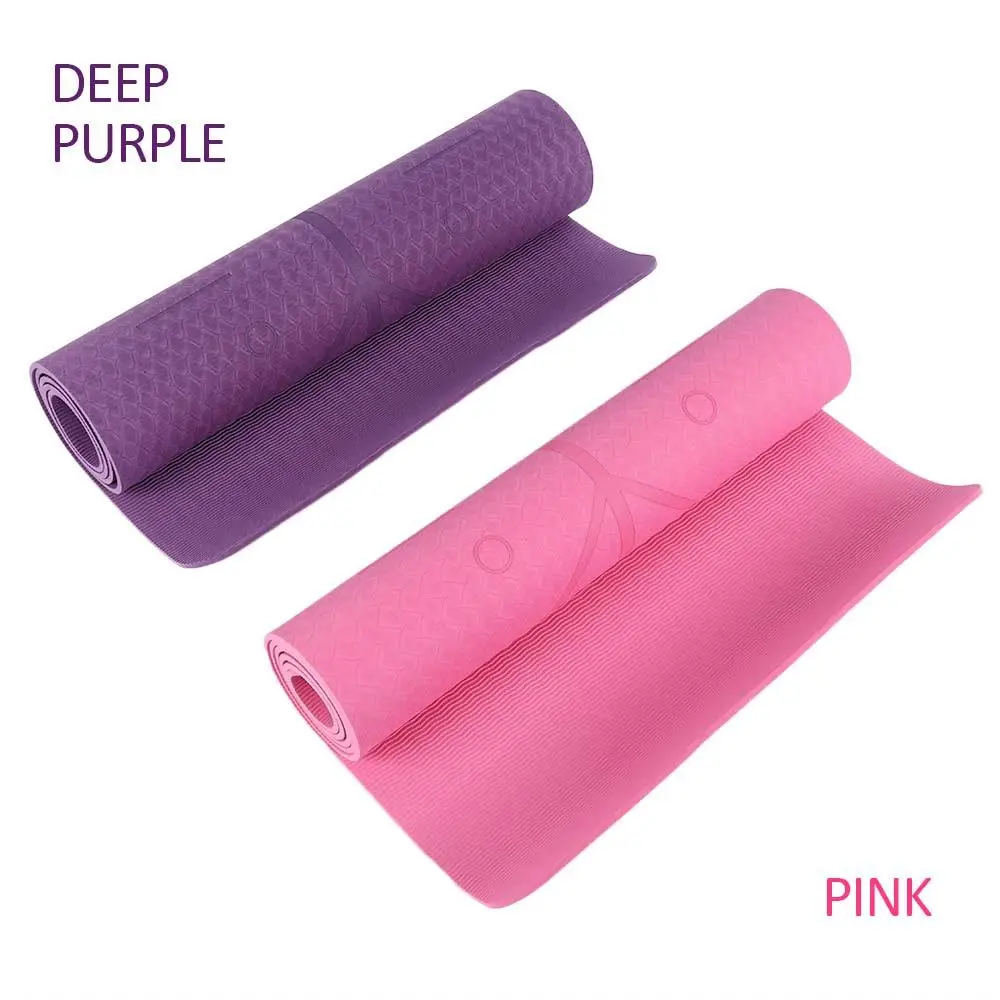 

Durable TPE 183 * 61 * 0.6cm Body Line Floor Mat Yoga Mat Fitness Mat Aerobics Outdoor Non-Slip Mat Elasticity