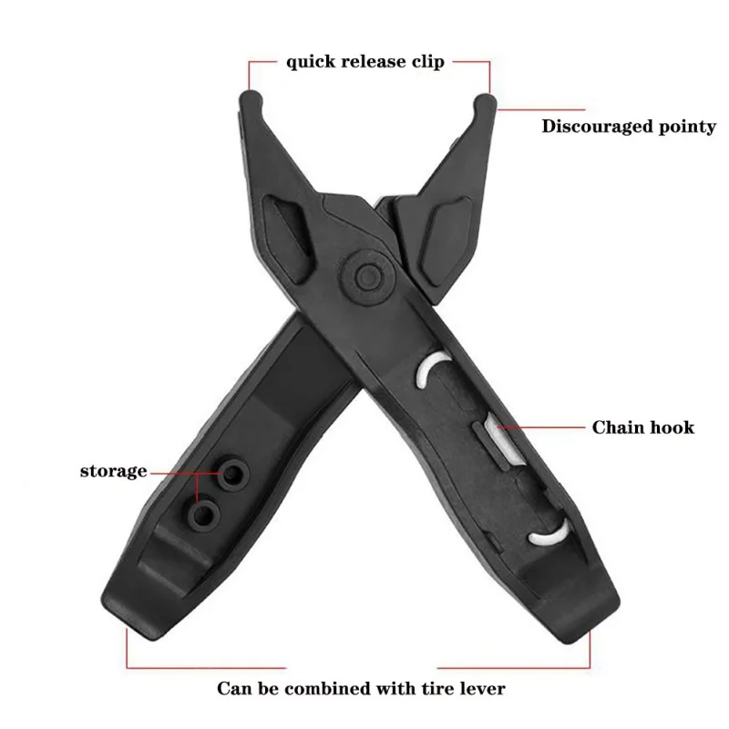 

2pcs Bike Tire Lever Bicycle Chain Quick Link Bicycle Valve Wrench Bicycle Multifunctional Tools Kits Repair Accessories