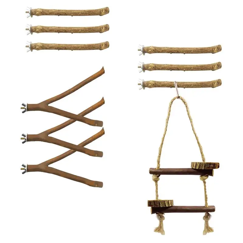 

10pcs Parrot Perch Stand Parrot Stand Rack Parrot Stand for Cockatiel Parakeet Parrot