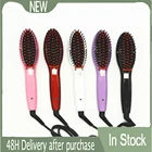 Домашние прямые волосы расческа, прямые волосы артефакт портативный Электрический шина керамический парикмахерский инструмент без повреждений