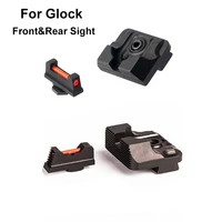 glock fiber optic front and rear sight tactical hunting handgun sight for glock 17 17c 17l 19 20 21 22 23 24 26 27 29 30