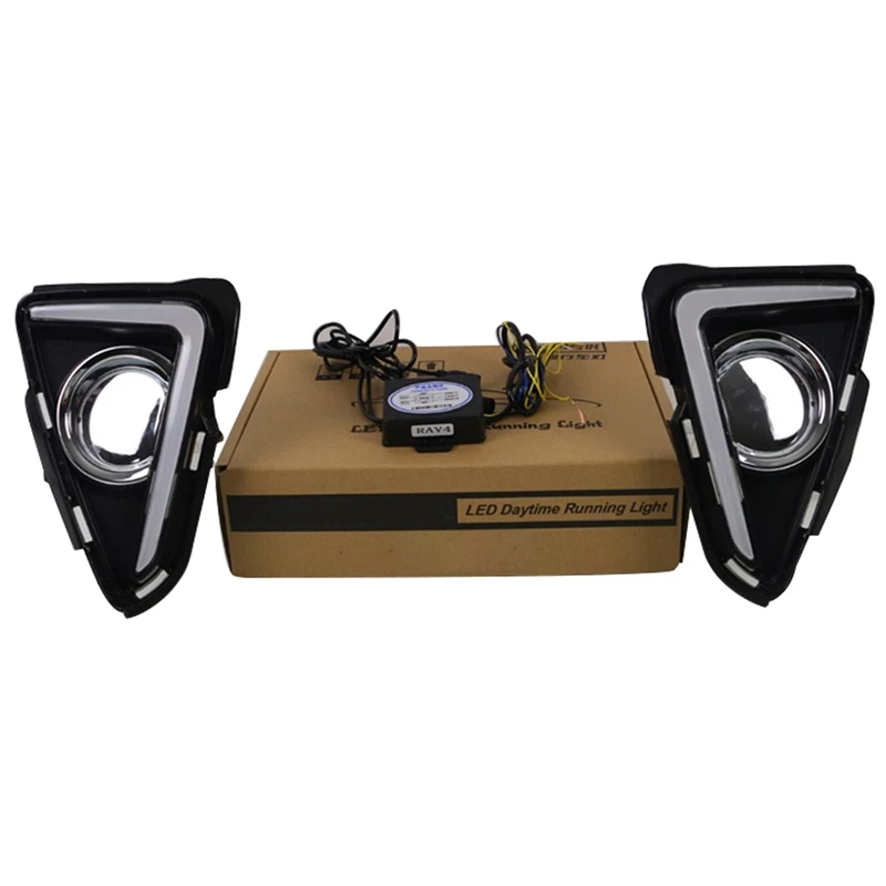 

2Pcs for Toyota RAV4 2016-2018 Two-Color Guide Light Daytime Running Light Daytime Running Light
