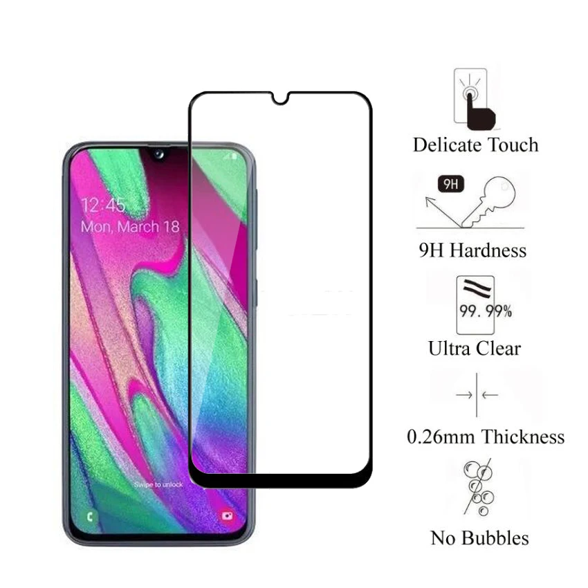 Защитный экран для Samsung Galaxy A40 M40 2 шт. защитное стекло на Sansung полноразмерное