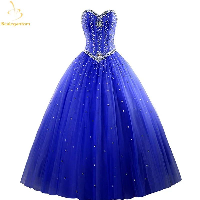 

Bealegantom 2021 New Quinceanera Dresses Ball Gowns Beads Dress Lace Up For 15 Years Party Gowns Vestido De 15 Anos QA519