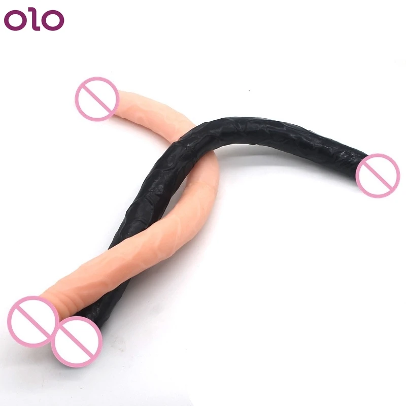 Фаллоимитатор для мужчин длиной 55 см двойная головка большой пенис лесбиянок
