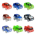 Магические треки светящийся гоночный трек автомобиль с цветными огнями DIY Пластиковые светящиеся в темноте творческие развивающие игрушки для детей