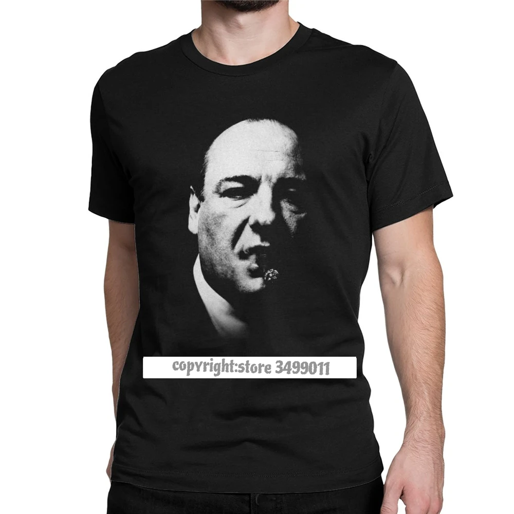 

Tony Soprano The Sopranos Tshirts Men Crime Drama Tv Series Bada Bing Vintage Cotton Tee Fitness T Shirts Printed