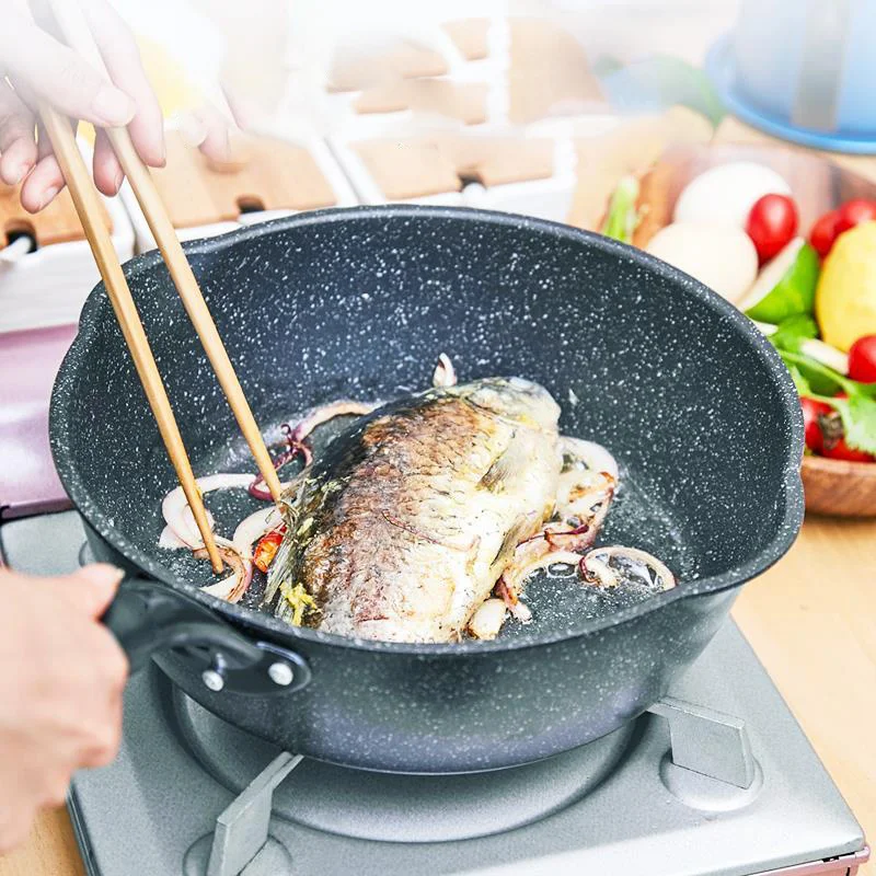 Антипригарная Кастрюля Wok кастрюля для супа лапши поддон сковороды и с молочным