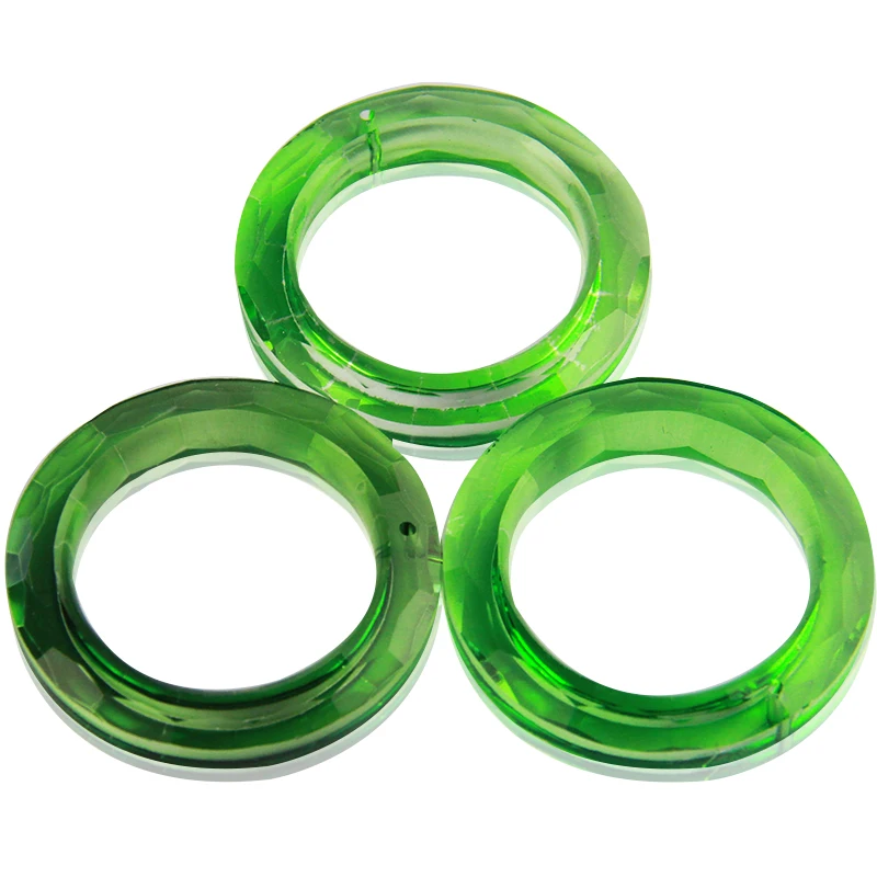 50 мм 10 шт Хрустальное большое уплотнительное кольцо с одним отверстием круглое