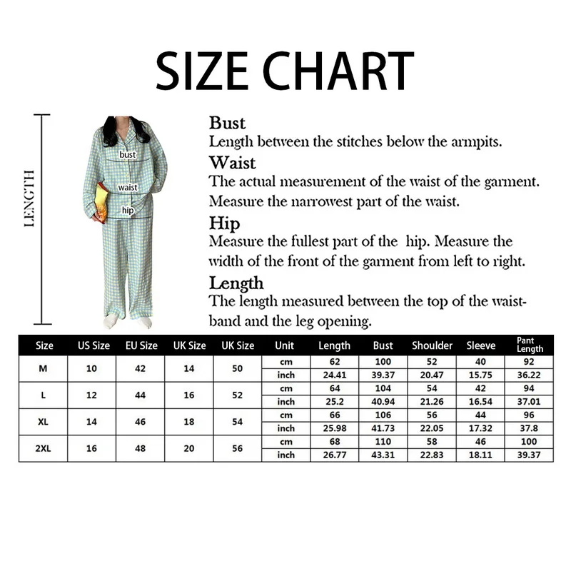 

Cute Grid Girls Pajamas Set Korean Autumn Winter New Long Sleeve Leisure Sleepwear Women Loose Nightwear Homewear Suit