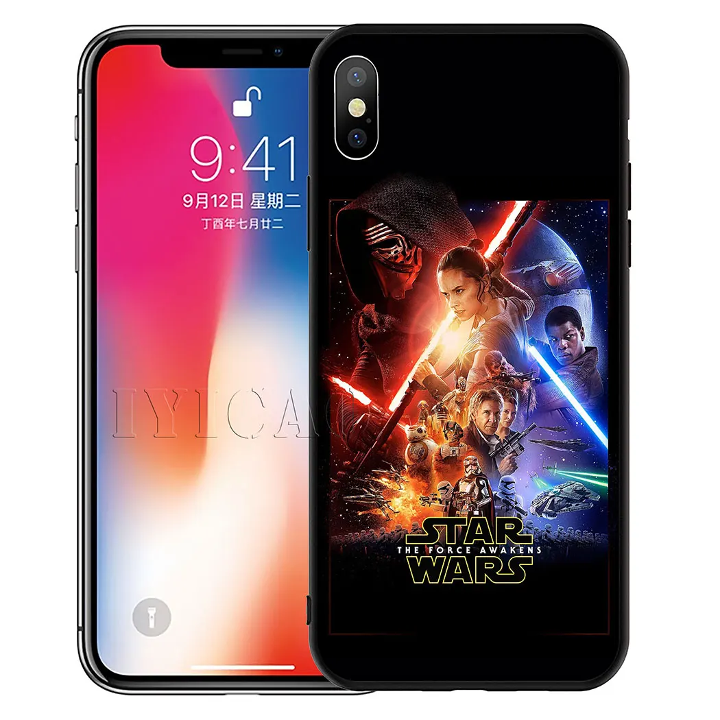7 IYICAO Звездные войны комикс Дарт Мягкий силиконовый чехол для iPhone 11 Pro Max XR X XS Max 6 6S 7 8 Plus 5 5S SE чехол для телефона - Цвет: 7