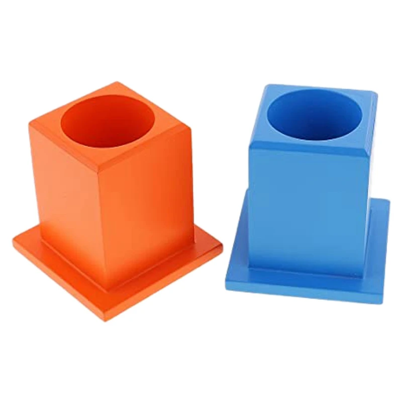 

HOT-Early Childhood Development Language Teaching Aids Wooden Toy 11-Color Pencil Holder