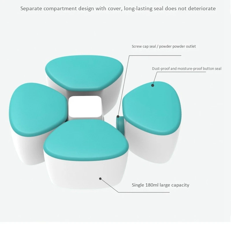 Детское молоко порошок диспенсер Портативный ПП Контейнер для детей с четырьмя